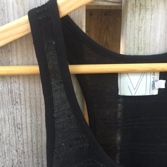 Michael Stars black sequined tank - OS - Picture 4 of 6